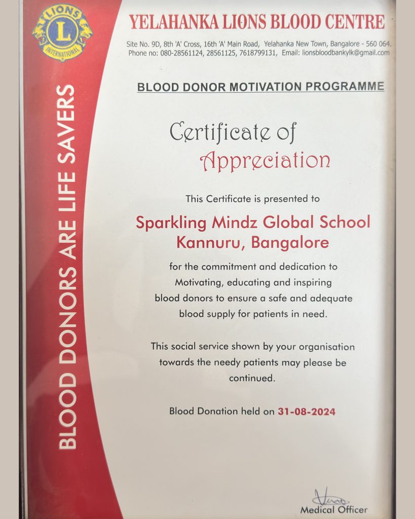 Blood Donor Motivation Programme — Yelahanka Lions Blood Centre · 2024
